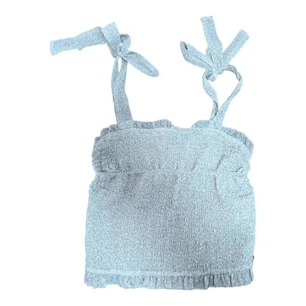Abercrombie & Fitch Crop Top With Straps that Tie at Shoulders Women's Size Extr